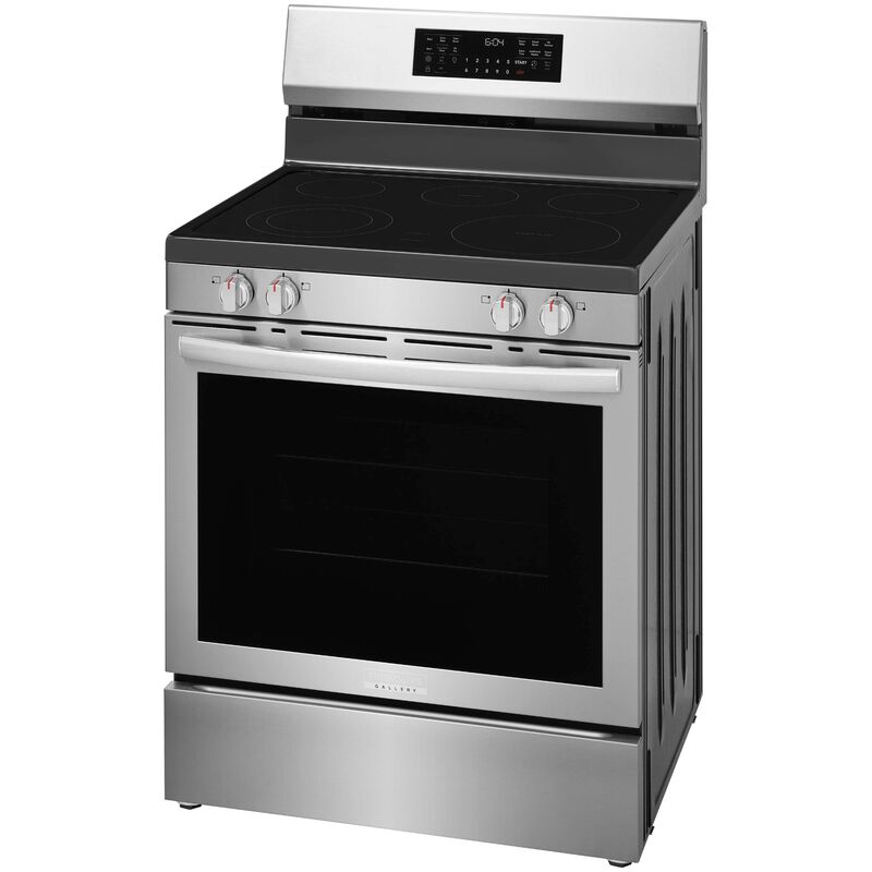 Frigidaire 30 in. 5.3 cu. ft. Air-Fry True European Convection Steam Oven Electric Range with 5 Induction Burner - Stainless Steel, , hires