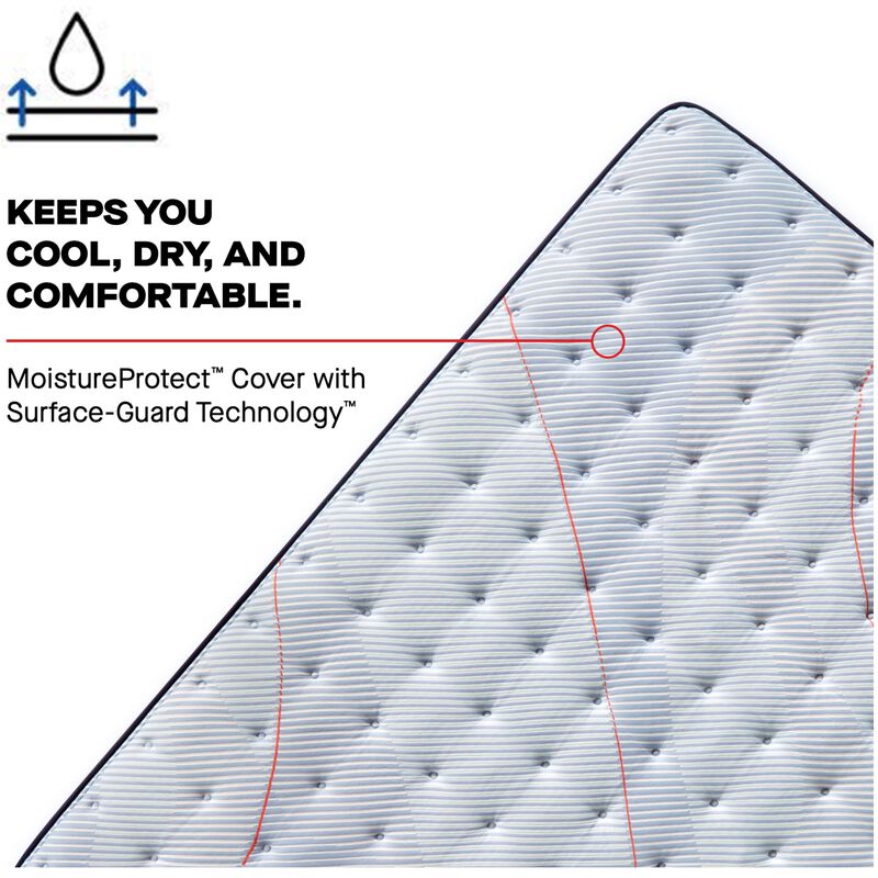 Sealy Orlando Posturepedic Medium Euro Top Innerspring Full Size Mattress, , hires