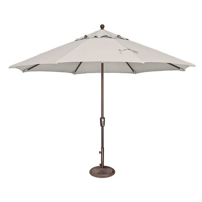 Catalina 11' Octagon Push Button Market Umbrella in Sunbrella Fabric - Natural | SSUM92A5404