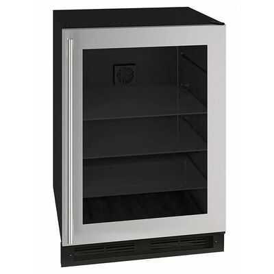 Marvel 24 in. 5.7 cu. ft. Built-In Beverage Center with Glass Door & Digital Control - Stainless Steel | MLBV024SG01B