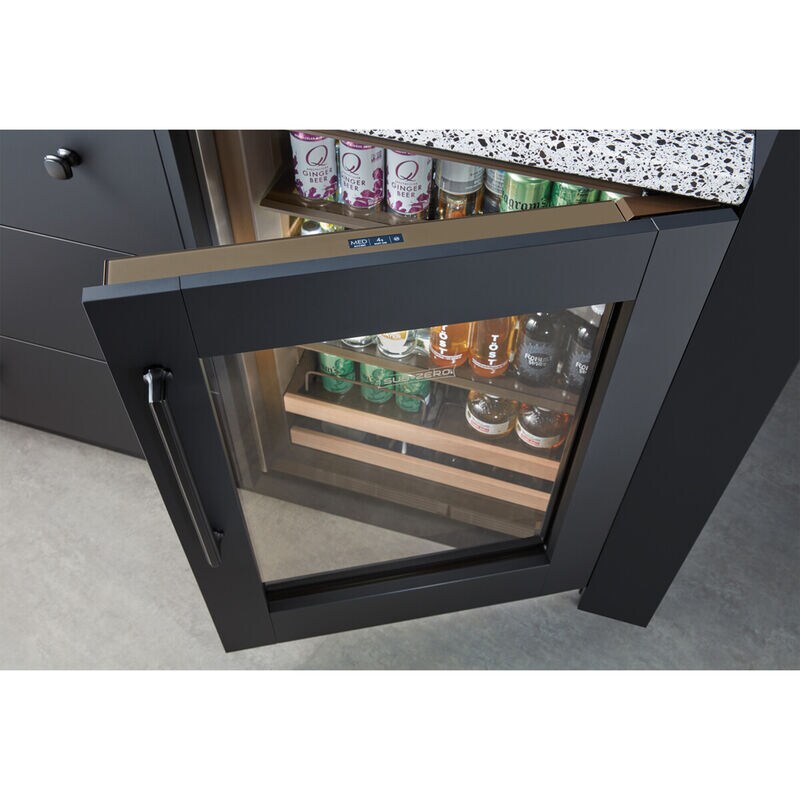 Sub-Zero Designer Series 24 in. 5.5 cu. ft. Built-In Undercounter Beverage Center with Adjustable Shelves & Digital Control Right Hinged - Custom Panel Ready, , hires