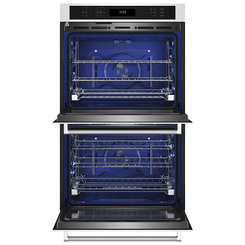 KitchenAid 30 in. 10.0 cu. ft. Electric Double Wall Oven with True European Convection & Self Clean - White, , hires