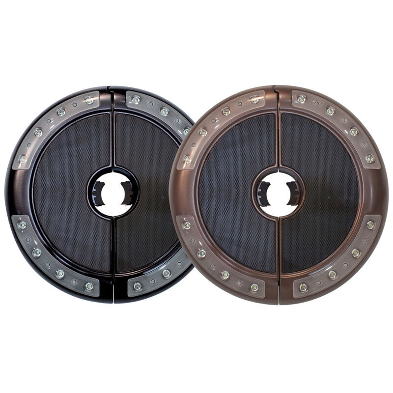 SimplyShade Luna Round Umbrella Light with Bluetooth Speaker-Bronze, , hires