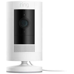 Ring Wired Stick Up Indoor/Outdoor 1080p Security Camera - White