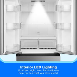 Midea 30 in. 18.4 cu. ft. French Door Refrigerator - Stainless Steel, , hires