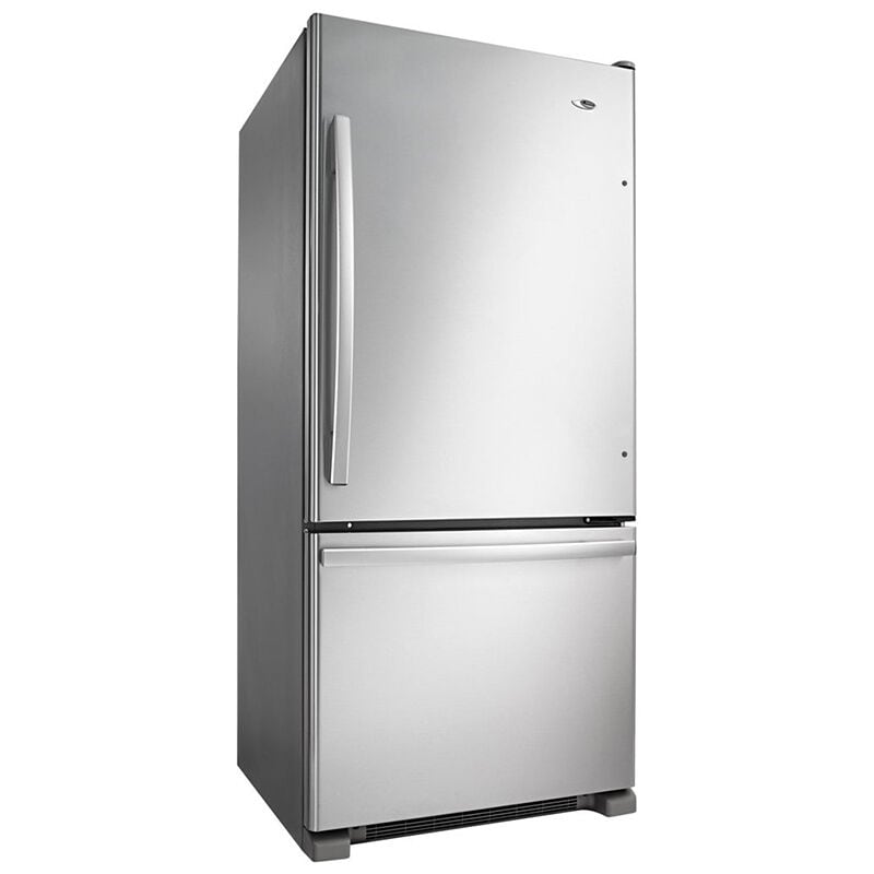 Amana 29 in. 18.6 cu. ft. Bottom Freezer Refrigerator - Stainless Steel, Stainless Steel, hires