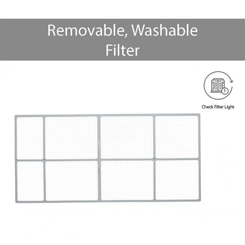 LG 14,000 BTU 115V Smart Energy Star Window/Wall Air Conditioner with Dual Inverter, 3 Fan Speeds, Sleep Mode & Remote Control - White, , hires