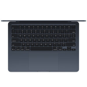 Apple MacBook Air (2025) 13.6 in. Notebook with Apple Intelligence, Apple M4 10-Core CPU, 10-Core GPU, 24 GB RAM, 512 GB SSD, up to 18 Hrs. of Battery Life & Mac OS - Midnight, , hires