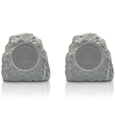 ION Glow Stone Rechargeable Wireless Outdoor LED Rock Speakers - Pair | GLOWSTONEPX