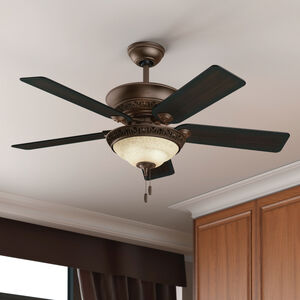 Hunter Italian Countryside 52 in. Ceiling Fan with LED Light Kit and Pull Chain - Cocoa, , hires