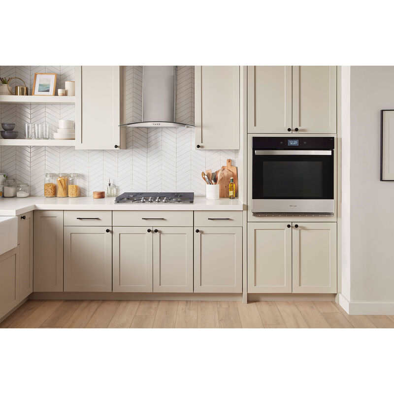 Whirlpool 27 in. 4.3 cu. ft. Electric Smart Wall Oven with True European Convection & Self Clean - Fingerprint Resistant Stainless Steel, , hires
