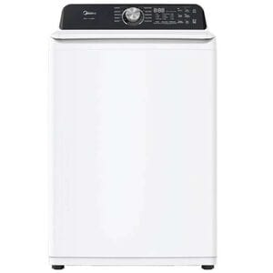 Midea 27 in. 4.4 cu. ft. Smart Top Load Washer with Power Wave 360 Agitator - White
