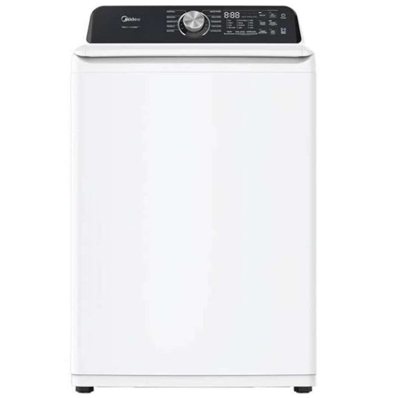 Midea 27 in. 4.4 cu. ft. Smart Top Load Washer with Power Wave 360 Agitator - White, White, hires