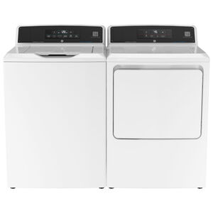 GE 27 in. 3.8 cu. ft. Smart Commercial Top Load Washer with Agitator & Built-In App Payment System - White, , hires