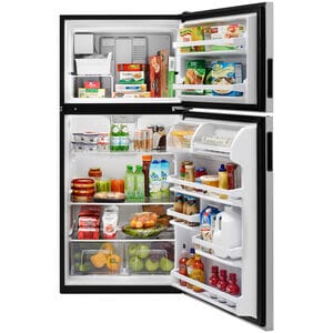 Whirlpool 30 in. 18.2 cu. ft. Top Freezer Refrigerator with Ice Maker - Stainless Steel, , hires