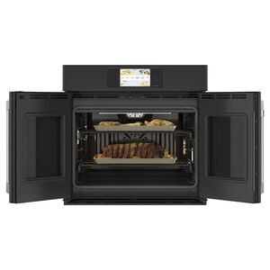 Cafe Professional Series 30 in. 5 cu. ft. Smart Electric Single Wall Oven with True European Convection - Matte Black, Matte Black, hires
