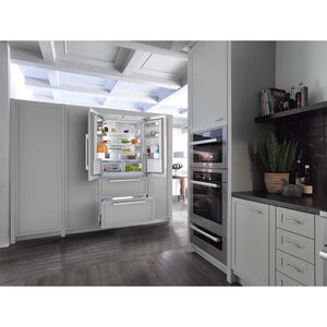 Miele 36 in. 18.8 cu. ft. Built-In Counter Depth 4-Door French Door Refrigerator with Ice Maker - Custom Panel Ready, , hires