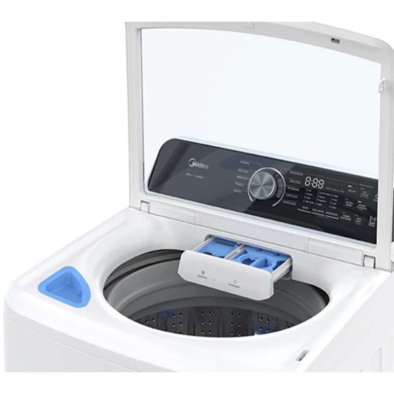Midea 27 in. 4.5 cu. ft. Smart Top Load Washer - White, , hires