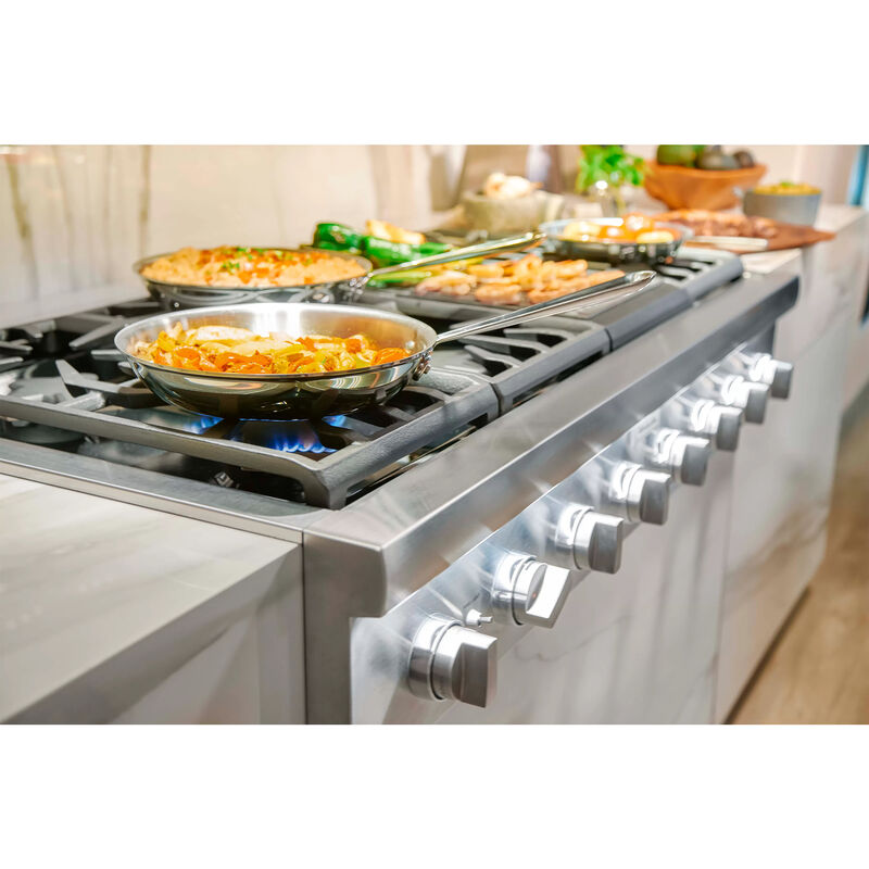Thermador Professional Series 48" Slide-In Gas Cooktop with 6 Sealed Burners, Grill & Griddle - Stainless Steel, , hires