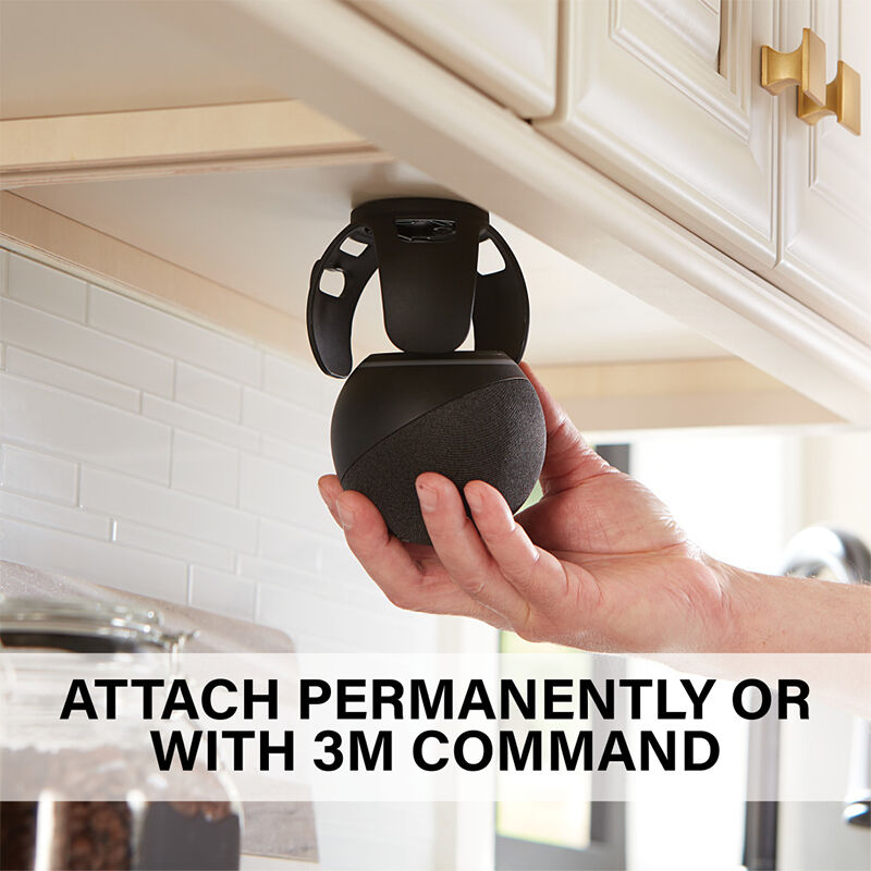 Sanus - Wall Mount Designed for Amazon Echo Dot (4th Gen) - Black, , hires