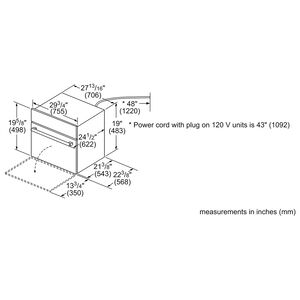 Bosch 800 Series 30 in. 1.6 cu. ft. Speed Electric Single Wall Oven with Standard Convection - Black Stainless Steel, , hires