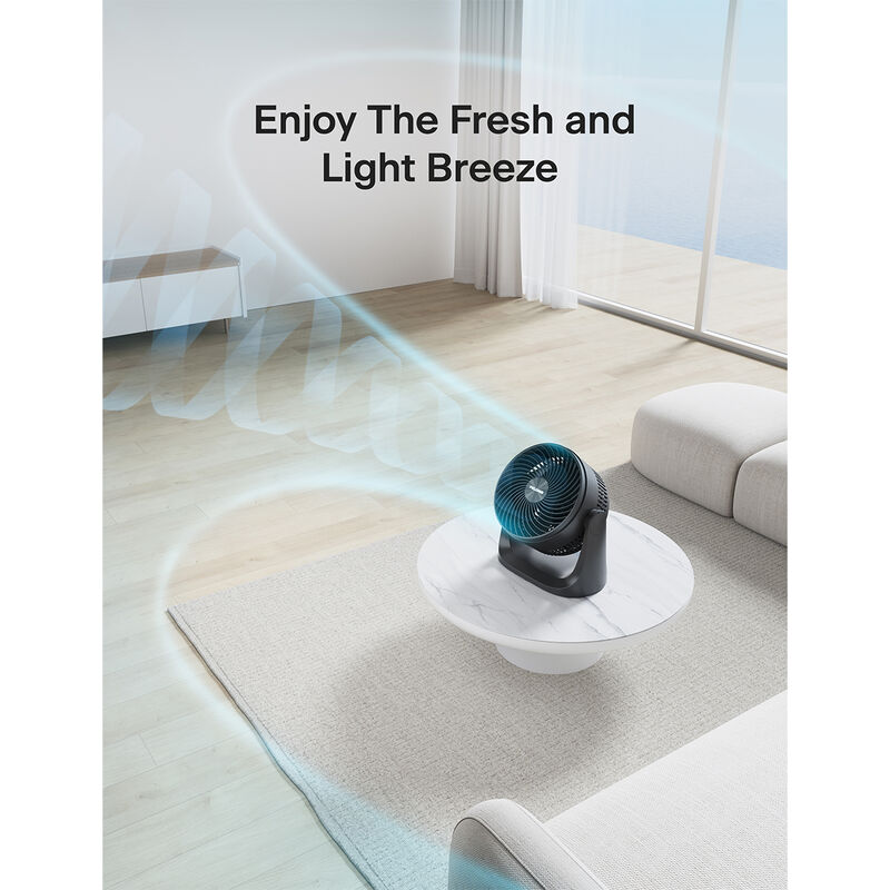 Pelonis Table Fan with 3 Speed Settings & Adjustable Tilt - Black, , hires