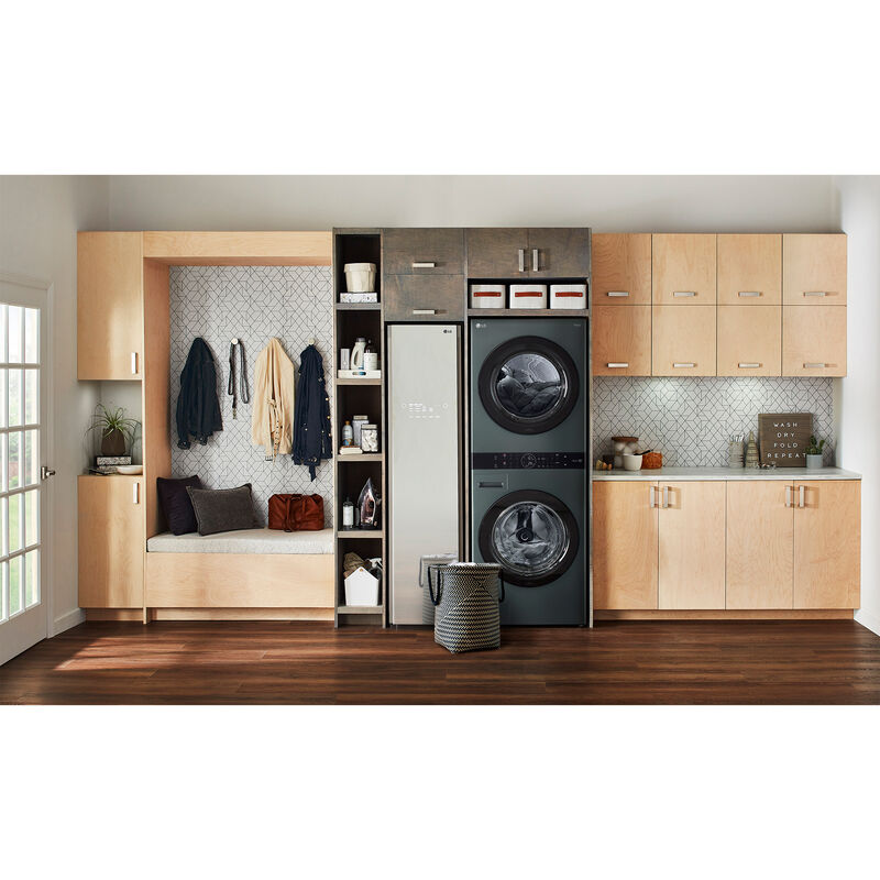 LG 27 in. WashTower with 4.5 cu. ft. Washer with 6 Wash Programs & 7.4 cu. ft. Gas Dryer with 6 Dryer Programs, Sensor Dry & Wrinkle Care - Nature Green, Nature Green, hires