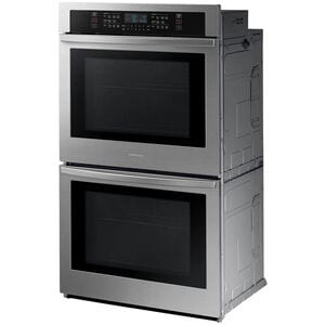 Samsung 30 in. 10.2 cu. ft. Smart Top Control Electric Double Wall Oven - Stainless Steel, Stainless Steel, hires