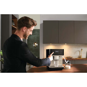 Miele MilkPerfection Countertop Coffee Machine with WiFi Connect & High-Quality Milk Container - Obsidian Black, , hires
