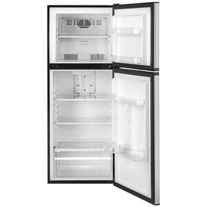 Haier 24 in. 9.8 cu. ft. Counter Depth Top Freezer Refrigerator - Stainless Steel, Stainless Steel, hires