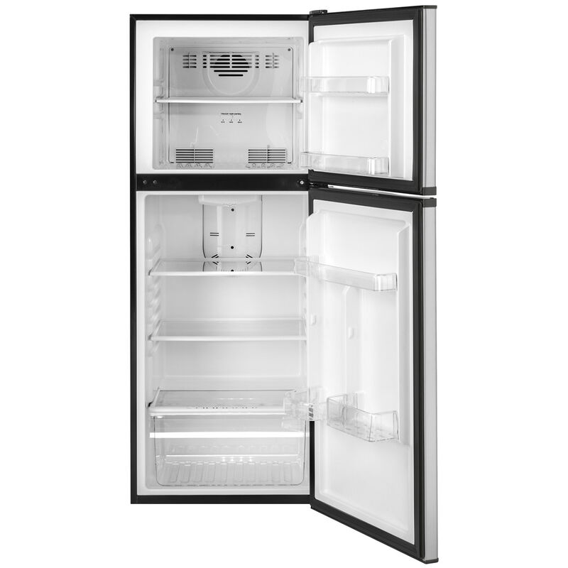 Haier 24 in. 9.8 cu. ft. Counter Depth Top Freezer Refrigerator - Stainless Steel, Stainless Steel, hires