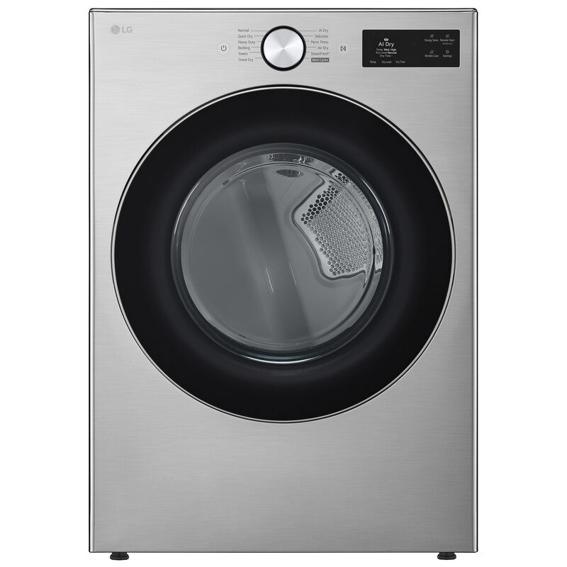 LG 27 in. 7.4 cu. ft. Smart Stackable Gas Dryer with AI Sensor Dry, TurboSteam, Sanitize & Steam Cycle - Graphite Steel, , hires