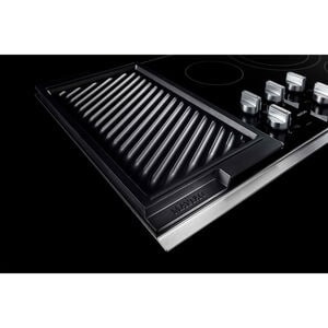 Maytag 36 in. 5-Burner Electric Cooktop with Power Burner, Reversible Grill & Griddle - Stainless Steel, , hires