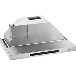 KitchenAid 36 in. Convertible Standard Style Range Hood with 400 CFM, 4 Fan Speeds & 2 LED Lights - Stainless Steel, , hires