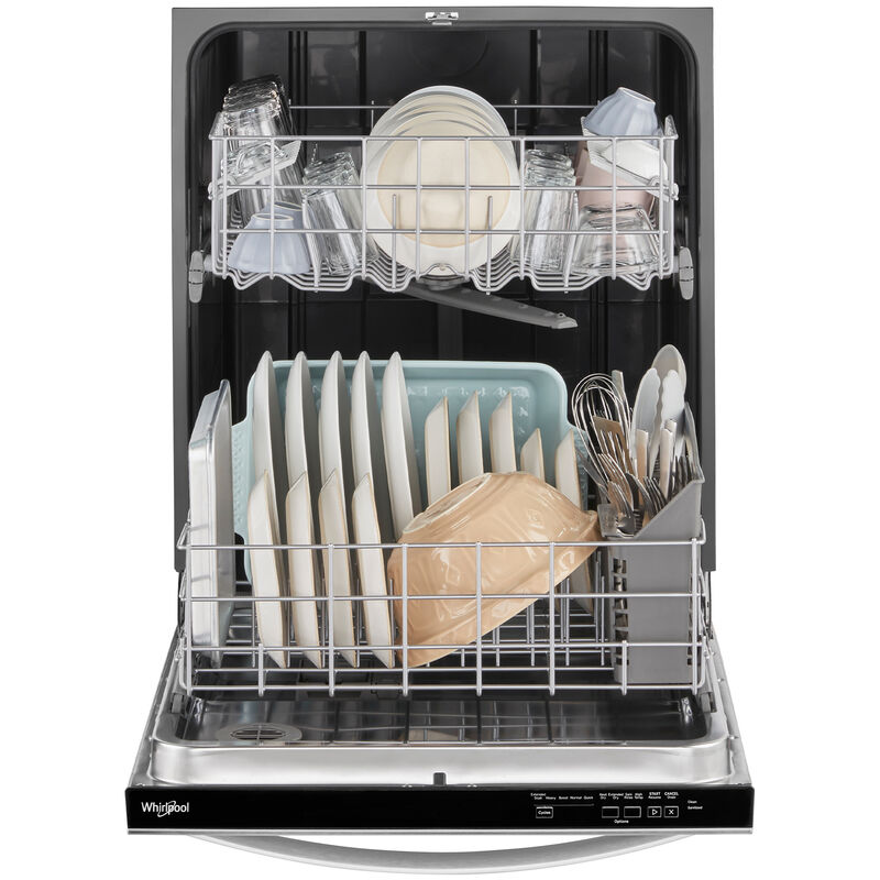 Whirlpool 24 in. Top Control Dishwasher with 55 dBa Sound Level - Fingerprint Resistant Stainless, , hires