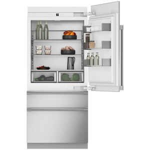 Monogram 36 in. 20.1 cu. ft. Built-In Smart Counter Depth Bottom Freezer Refrigerator with Ice Maker - Custom Panel Ready, , hires