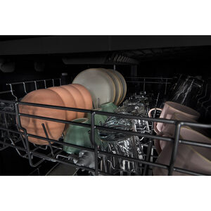 Whirlpool 24 in. Built-In Dishwasher with Top Control, 55 dBA Sound Level, 12 Place Settings, 4 Wash Cycles & Sanitize Cycle - Stainless Steel, Stainless Steel, hires