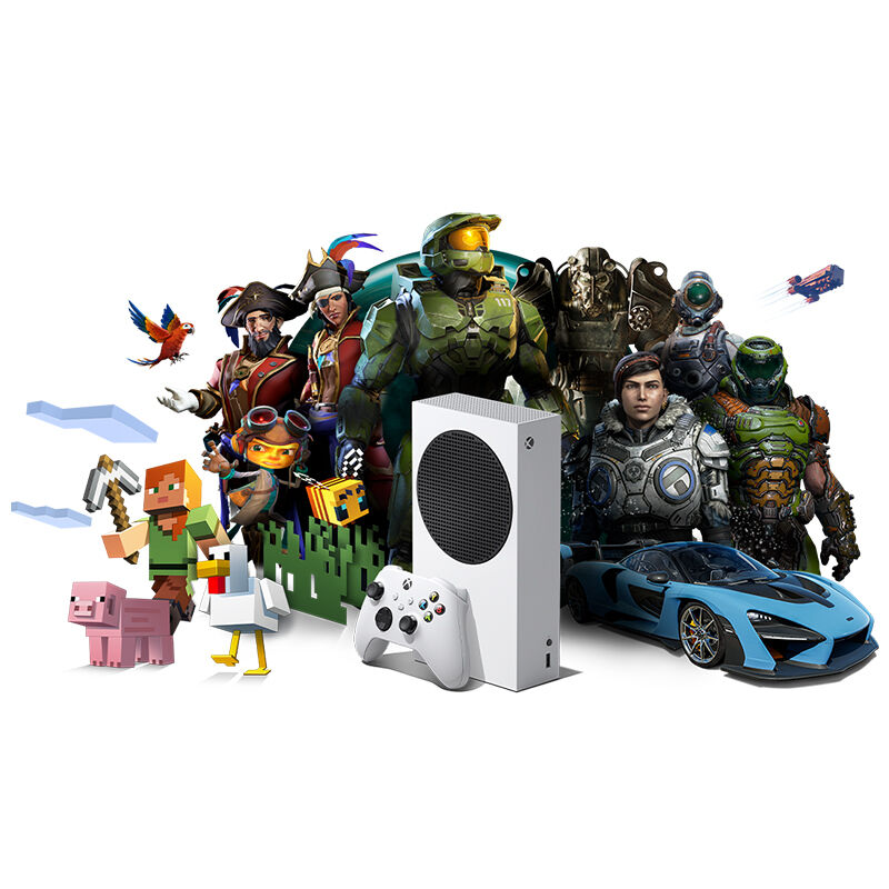  Xbox Series S – Starter Bundle - Includes hundreds of games  with Game Pass Ultimate 3 Month Membership - 512GB SSD All-Digital Gaming  Console : Everything Else