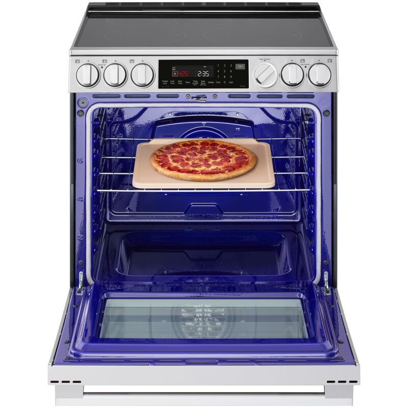 LG 30 in. 6.3 cu. ft. Smart Air-Fry True European Convection Slide-In Gas Range with 5 Sealed Burners & Griddle - PrintProof Stainless Steel, , hires