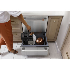 Cafe 24 in. Top Control Flush-Mount Dishwasher Drawer with 49 dBa Sound Level - Matte Black, , hires