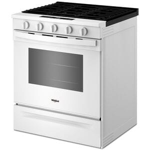 Whirlpool 30 in. 5.0 cu. ft. Smart Air-Fry Standard Convection Slide-In Gas Range with 5 Sealed Burners - White, , hires