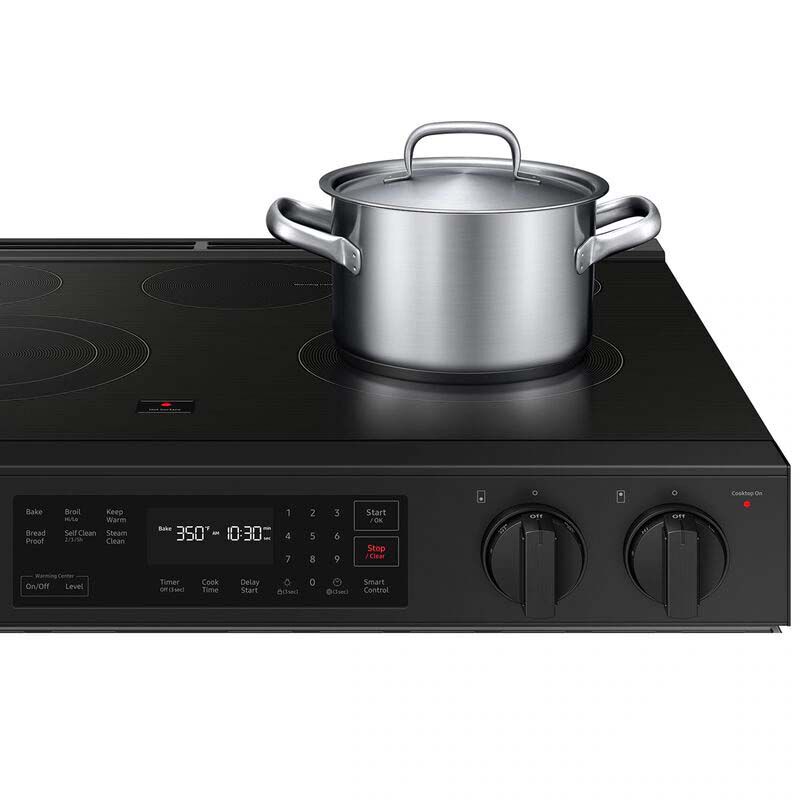 Samsung Bespoke 30 in. 6.3 cu. ft. Smart Slide-In Electric Range with Radiant Burners - Stainless Steel, Stainless Steel, hires