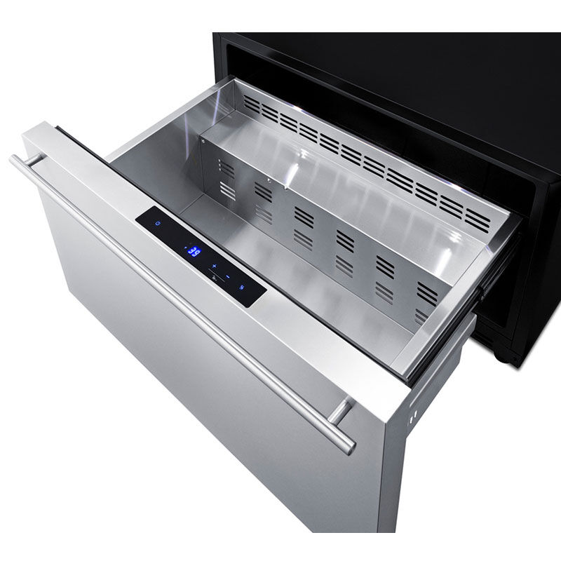 Summit 30 in. 2.5 cu. ft. Single Refrigerator Drawer - Stainless Steel/Panel Ready, , hires