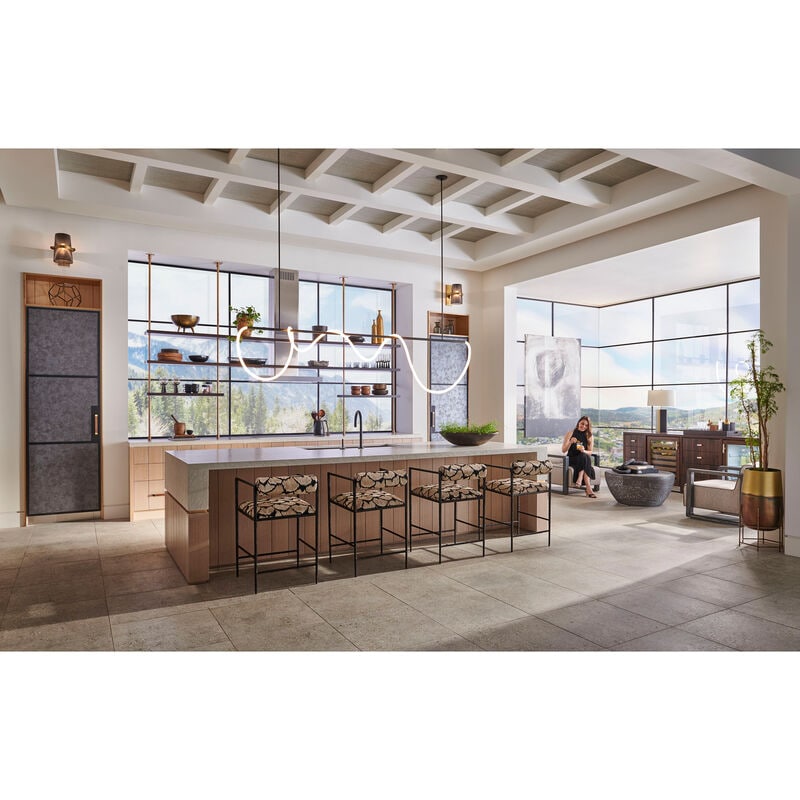 Monogram 30 in. 16.7 cu. ft. Built-in Smart Upright Freezer with Ice-Maker & Adjustable Shelves - Custom Panel Ready, , hires