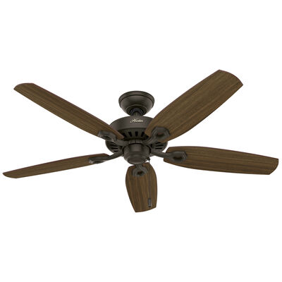 Hunter 52 inch Builder Ceiling Fan and Pull Chain - New Bronze | 53242