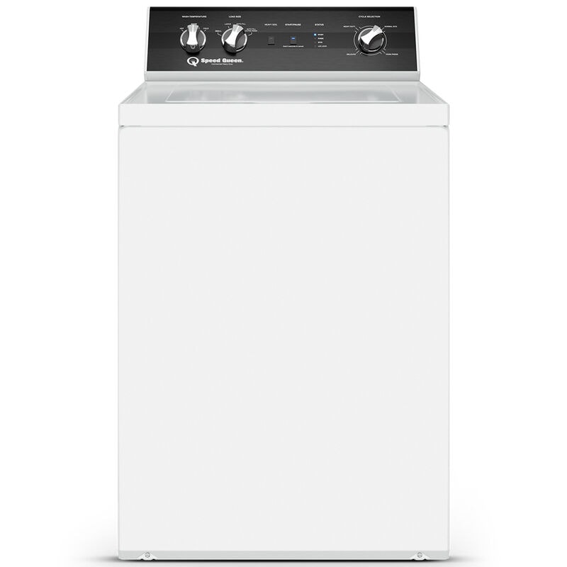 Speed Queen TR3 26 in. 3.2 cu. ft. Top Load Washer with Agitator & Perfect Wash - White, , hires