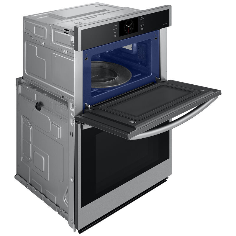 Samsung 30 in. 7 cu. ft. Smart Speed/ Steam Electric Microwave/Wall Oven Combo with Dual Convection & Sensor Cooking - Stainless Steel, , hires