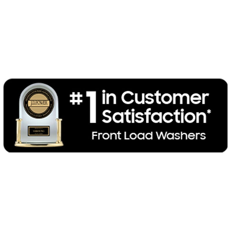 Samsung 27 in. 4.5 cu. ft. Stackable Front Load Washer with Sanitize Cycle & Vibration Reduction Technology - Brushed Black, Brushed Black, hires