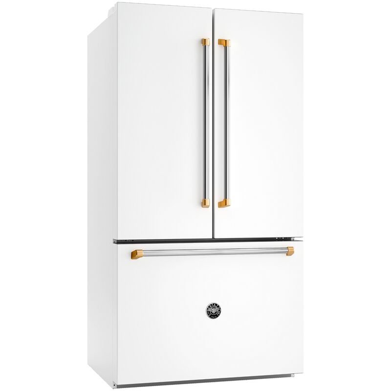 Bertazzoni Master Series 36 in. 26.2 cu. ft. Counter Depth French Door Refrigerator with Internal Water Dispenser - Matte White, , hires