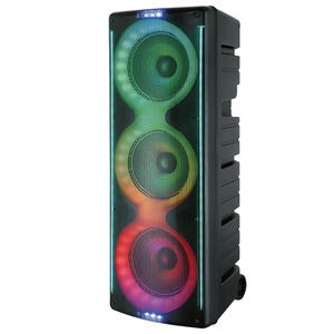 QFX 3 X 10 Bluetooth Rechargeable Party Speaker - Black, , hires